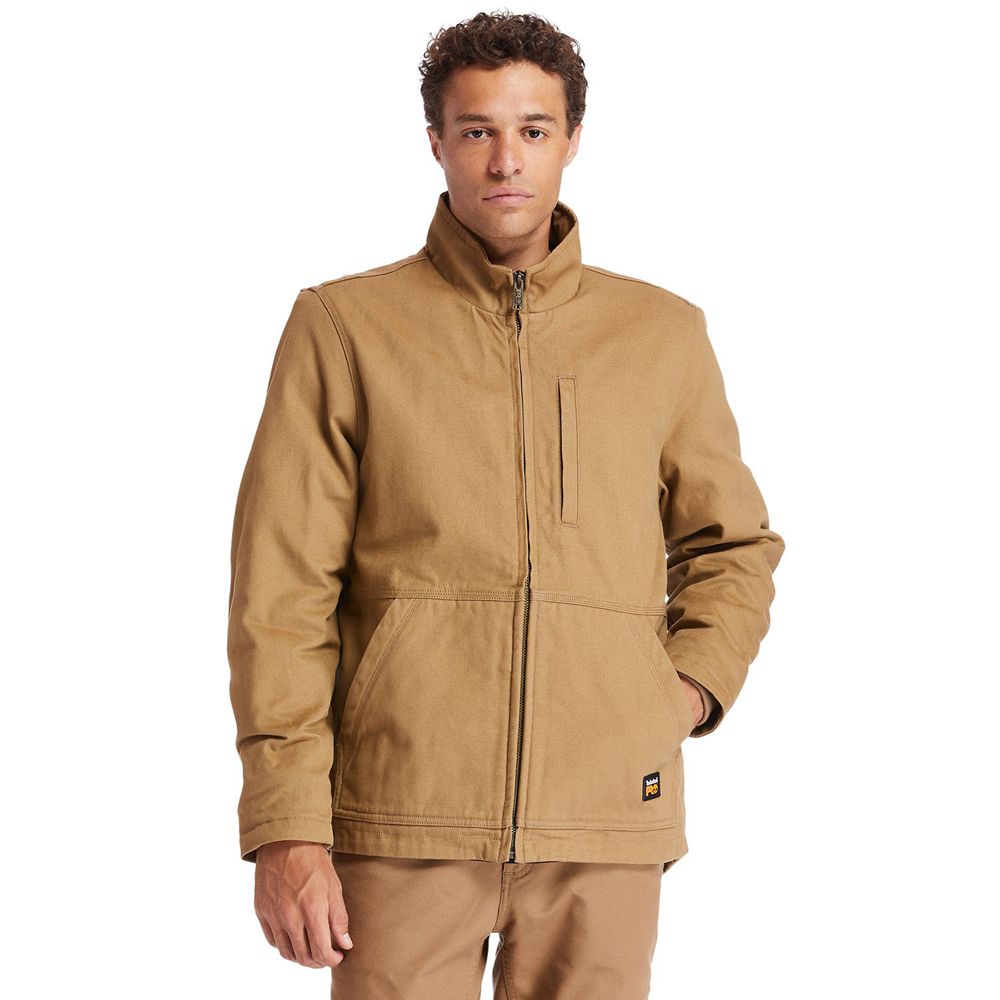 Timberland Mens Jackets PRO® Gritman Lined Canvas - Brown - India AK0175486